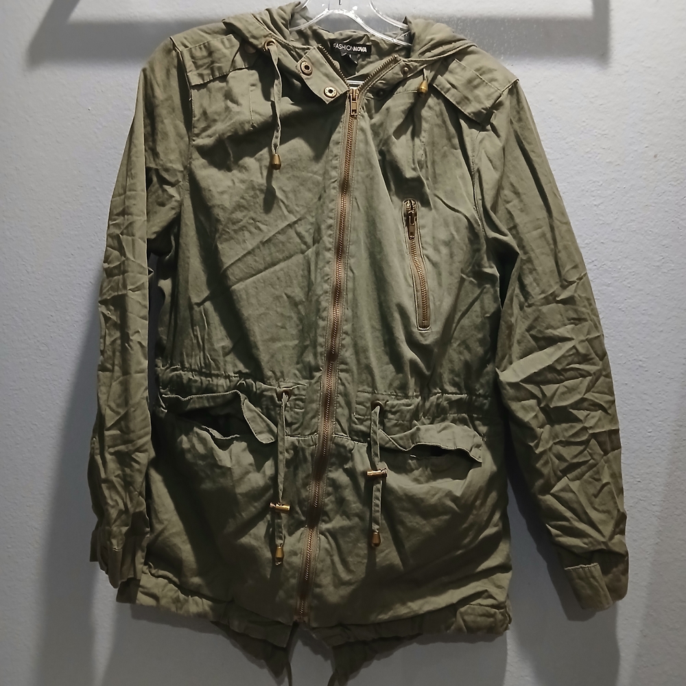 Fashion Nova Green Military Field Jacket